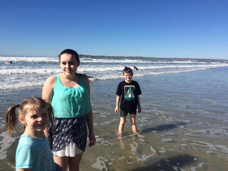 Coronado Beach with Grand Kids